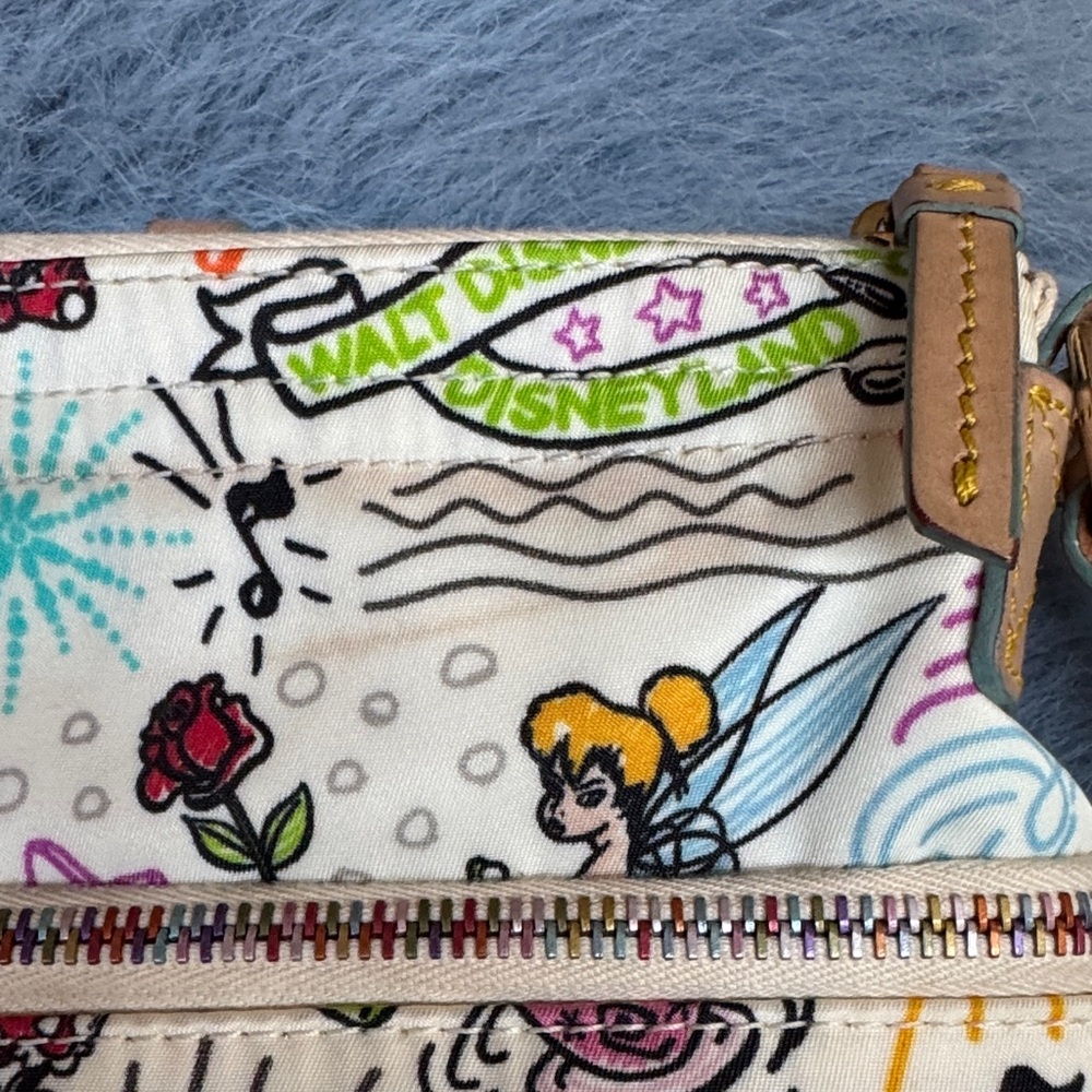 Dooney & Bourke Disney Sketch Print Nylon Crossbody Bag, EUC - Picture 2 of 10